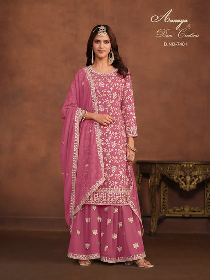 Aanaya Vol 174 Dani Creation Fox Georgette Plazzo Style Suits