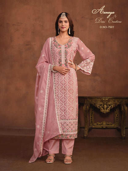 Aanaya Vol 175 Dani Creation Organza Pant Style Suits