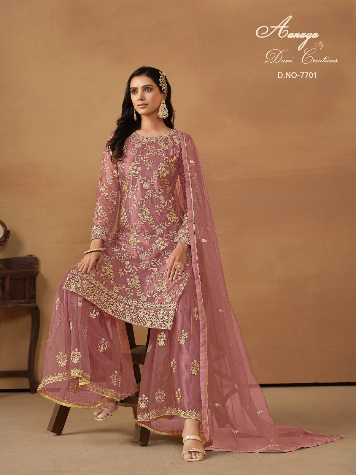 Aanaya Vol 177 Dani Creation Net Sharara Style Suits