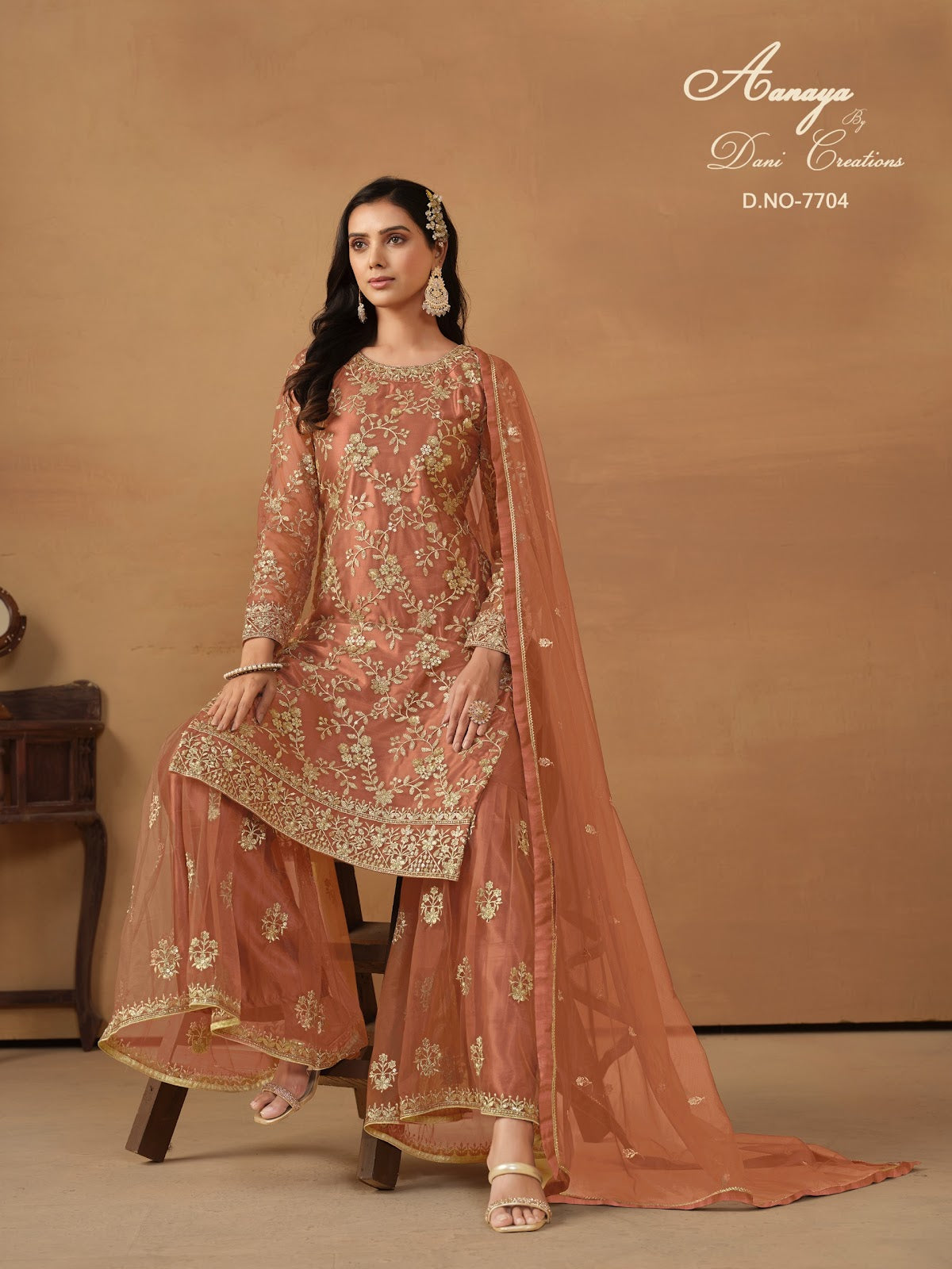 Aanaya Vol 177 Dani Creation Net Sharara Style Suits
