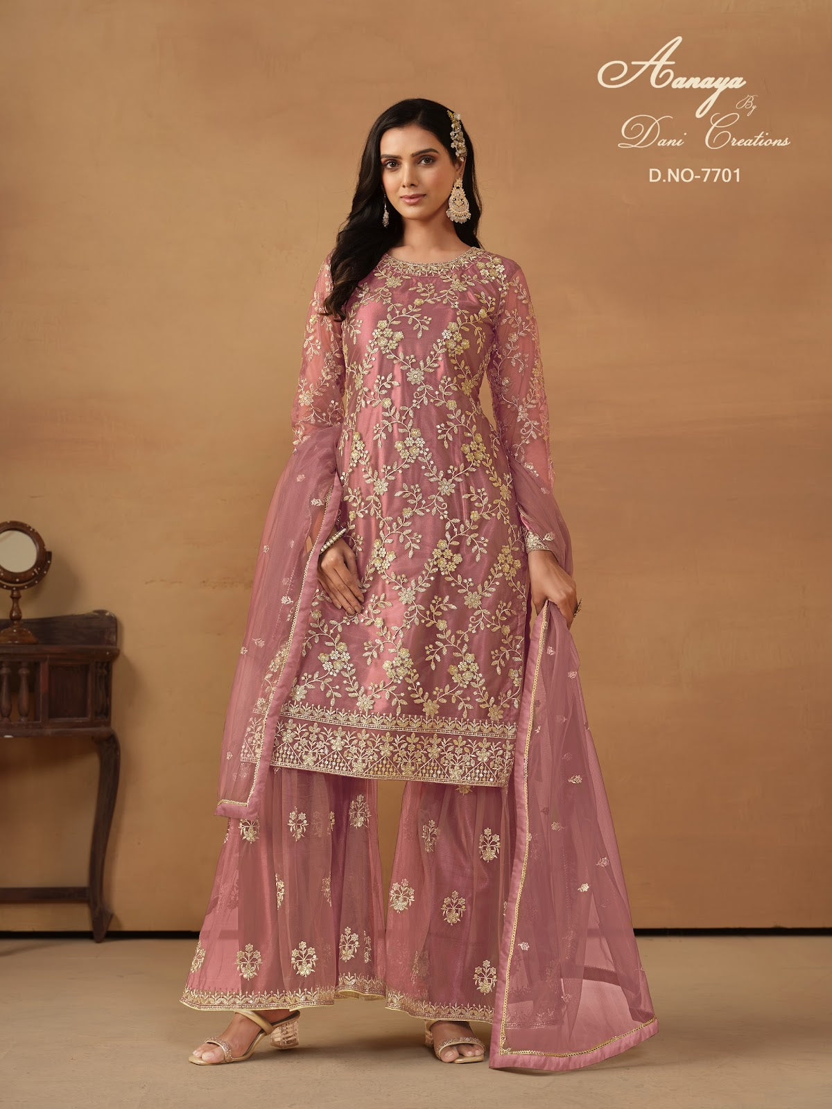 Aanaya Vol 177 Dani Creation Net Sharara Style Suits