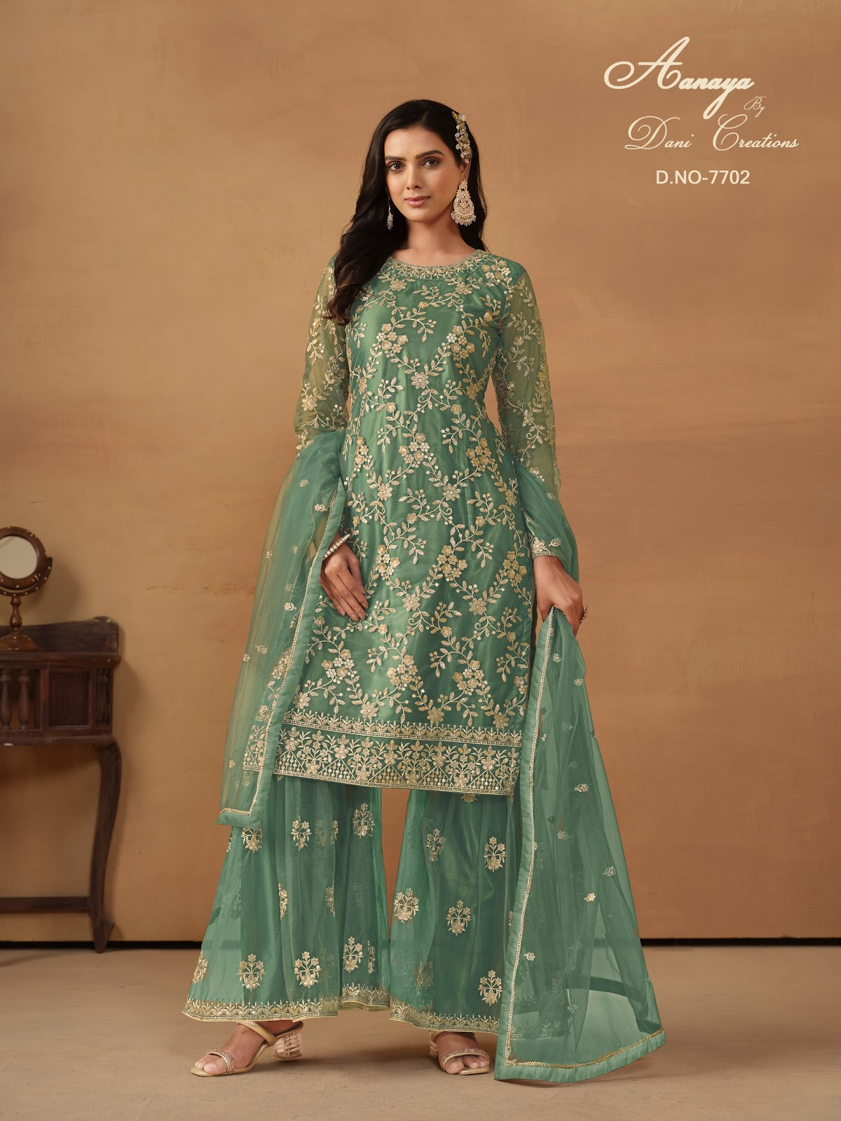 Aanaya Vol 177 Dani Creation Net Sharara Style Suits