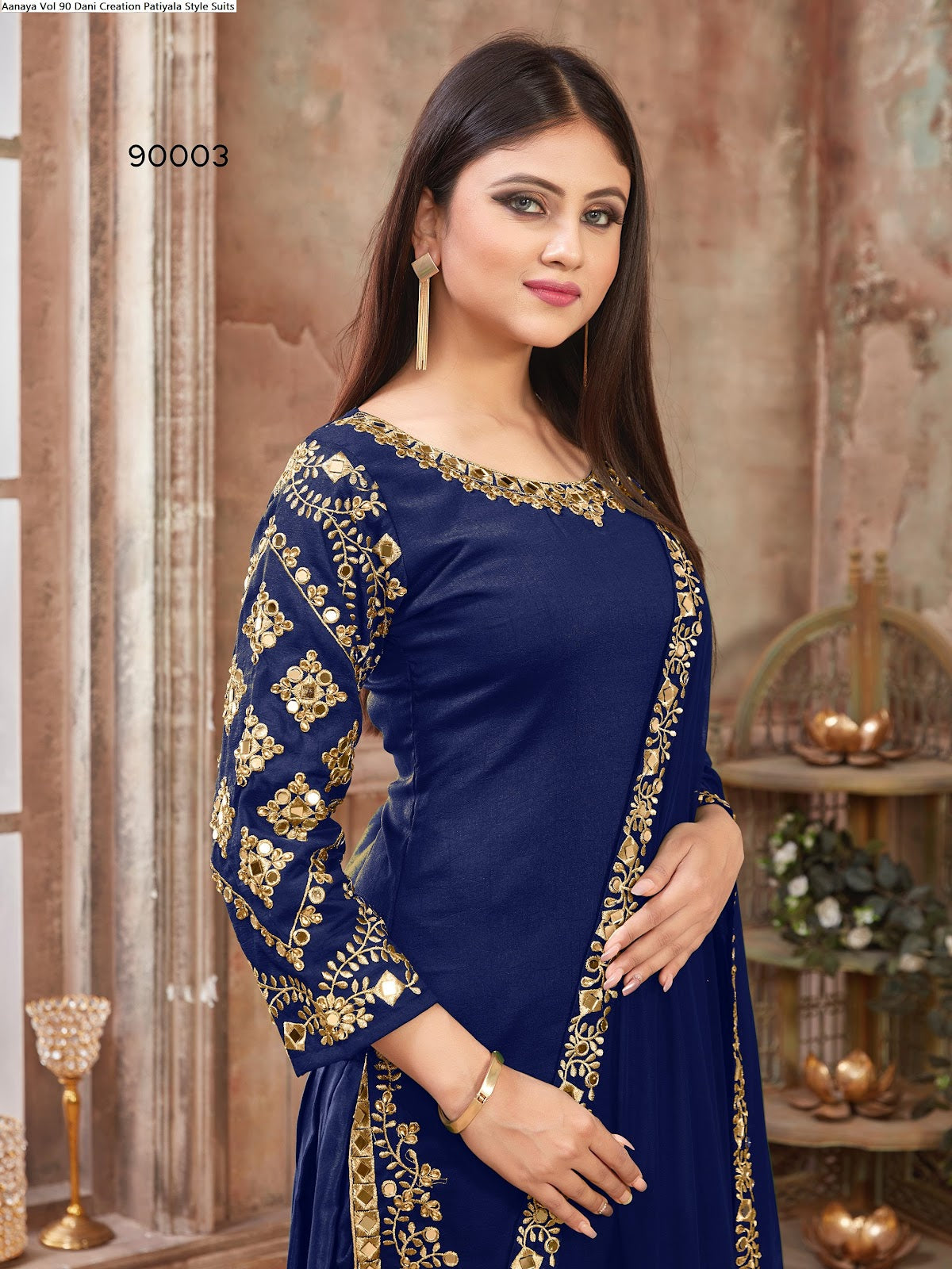 Aanaya Vol 90 Dani Creation Art Silk Patiyala Style Suits