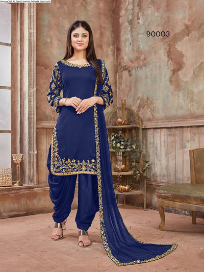 Aanaya Vol 90 Dani Creation Art Silk Patiyala Style Suits