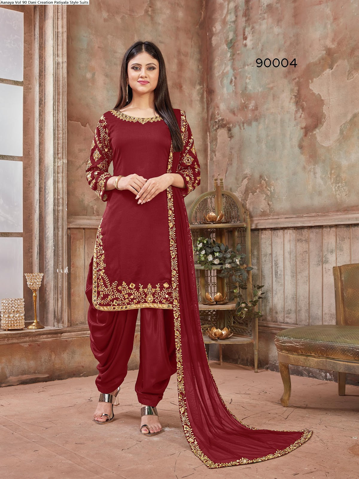 Aanaya Vol 90 Dani Creation Art Silk Patiyala Style Suits