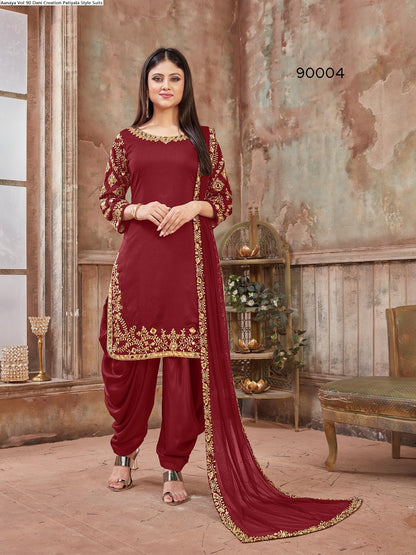 Aanaya Vol 90 Dani Creation Art Silk Patiyala Style Suits