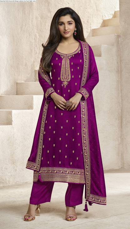 Aanchal Hitlit Kaseesh Vinay Fashion Llp Georgette Pant Style Suits