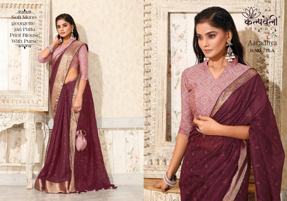 Aaradhya-15 Kalpveli Georgette Sarees