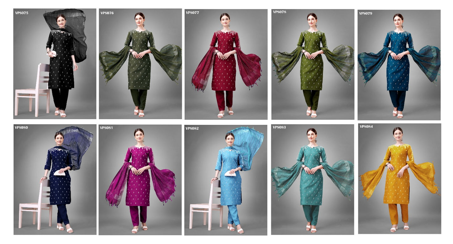 Aaradhya Vol 4 Fashion Berry Cotton Readymade Pant Style Suits