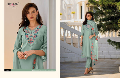 Aarya Lily Lali Milan Silk Readymade Pant Style Suits