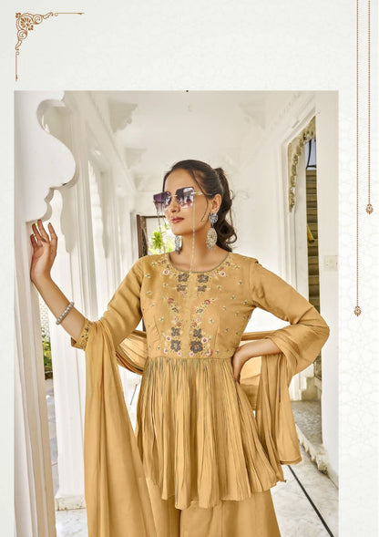 Aarzoo Ladies Flavour Silk Indo Western Pair