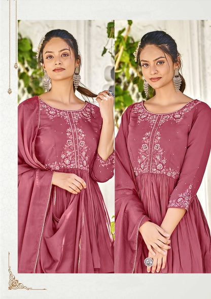 Aarzoo Ladies Flavour Silk Indo Western Pair