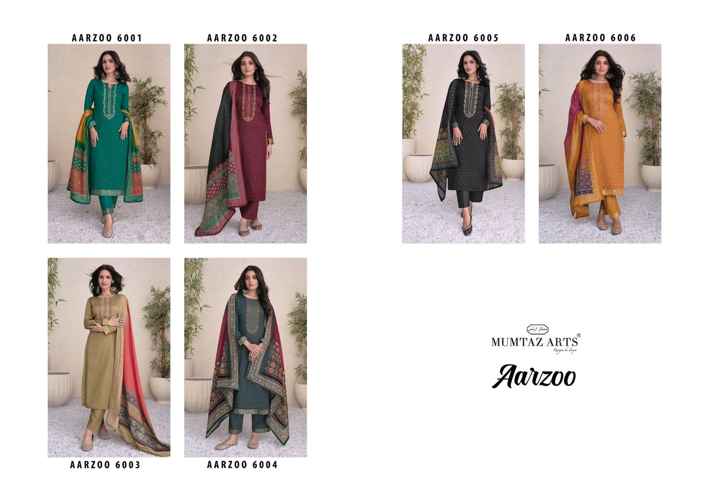 Aarzoo Mumtaz Arts Jaam Satin Pant Style Suits