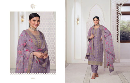 Aarzoo Vol 3 Kuleesh Vinay Fashion Llp Dola Jacquard Pant Style Suits
