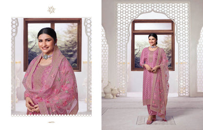 Aarzoo Vol 3 Kuleesh Vinay Fashion Llp Dola Jacquard Pant Style Suits
