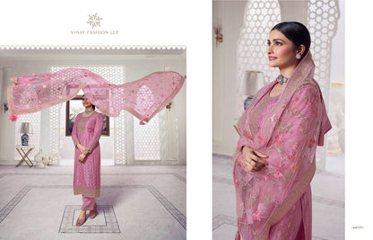 Aarzoo Vol 3 Kuleesh Vinay Fashion Llp Dola Jacquard Pant Style Suits