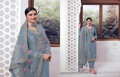 Aarzoo Vol 3 Kuleesh Vinay Fashion Llp Dola Jacquard Pant Style Suits