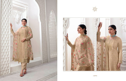 Aarzoo Vol 3 Kuleesh Vinay Fashion Llp Dola Jacquard Pant Style Suits