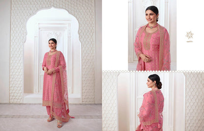 Aarzoo Vol 3 Kuleesh Vinay Fashion Llp Dola Jacquard Pant Style Suits
