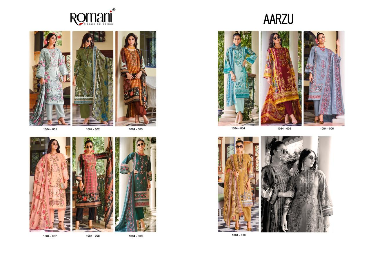 Aarzu Romani Soft Cotton Karachi Salwar Suits