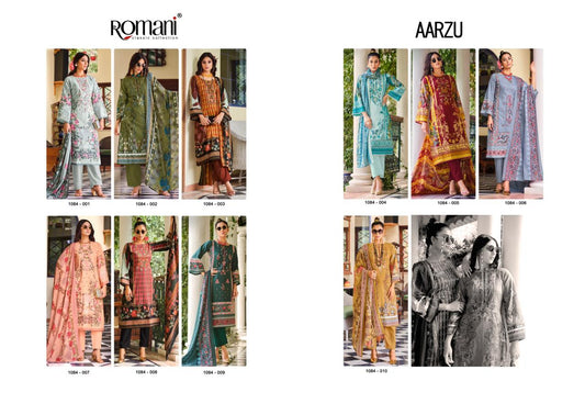 Aarzu Romani Soft Cotton Karachi Salwar Suits