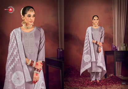 Aas Vol 3 Triple Aaa Jam Silk Plazzo Style Suits