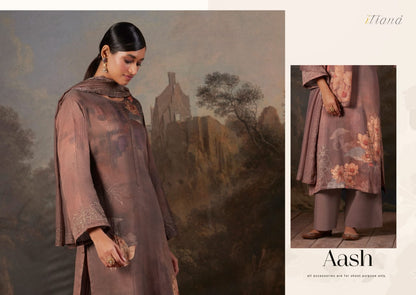 Aash Itrana Cotton Satin Plazzo Style Suits