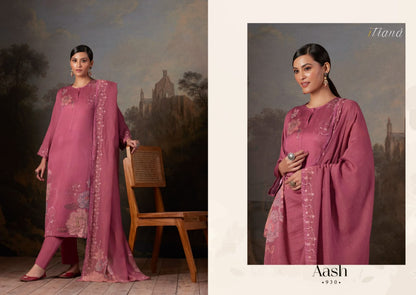 Aash Itrana Cotton Satin Plazzo Style Suits