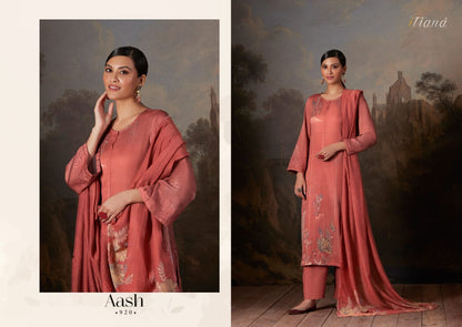 Aash Itrana Cotton Satin Plazzo Style Suits