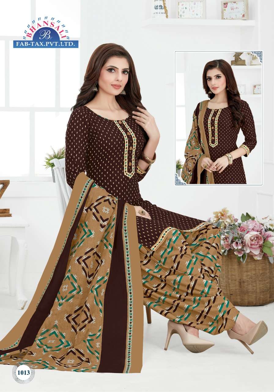 Aashma Vol 10 Bhansali Readymade Cotton Patiyala Suits