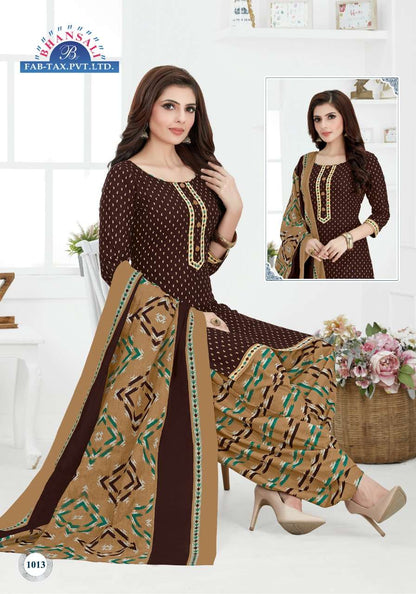 Aashma Vol 10 Bhansali Readymade Cotton Patiyala Suits