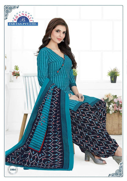 Aashma Vol 10 Bhansali Readymade Cotton Patiyala Suits