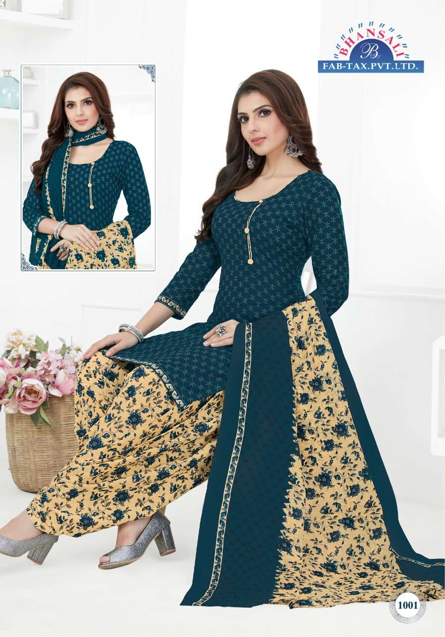 Aashma Vol 10 Bhansali Readymade Cotton Patiyala Suits