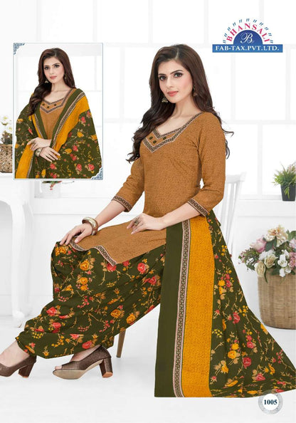 Aashma Vol 10 Bhansali Readymade Cotton Patiyala Suits