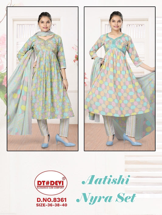 Aatishi-8361 Dt Devi Cotton Girls Readymade Pant Suits