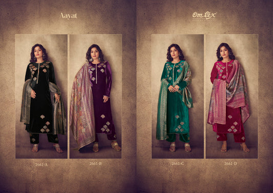 Aayat Omtex Velvet Suits