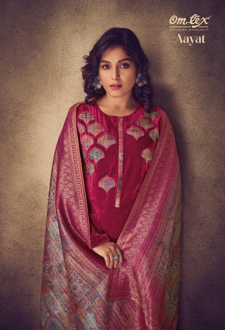 Aayat Omtex Velvet Suits