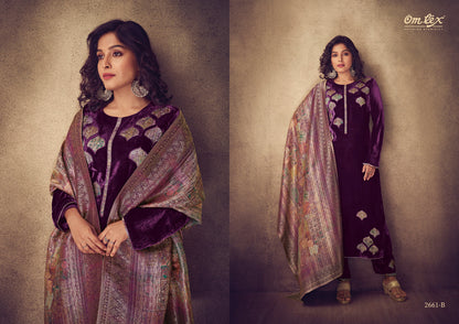 Aayat Omtex Velvet Suits