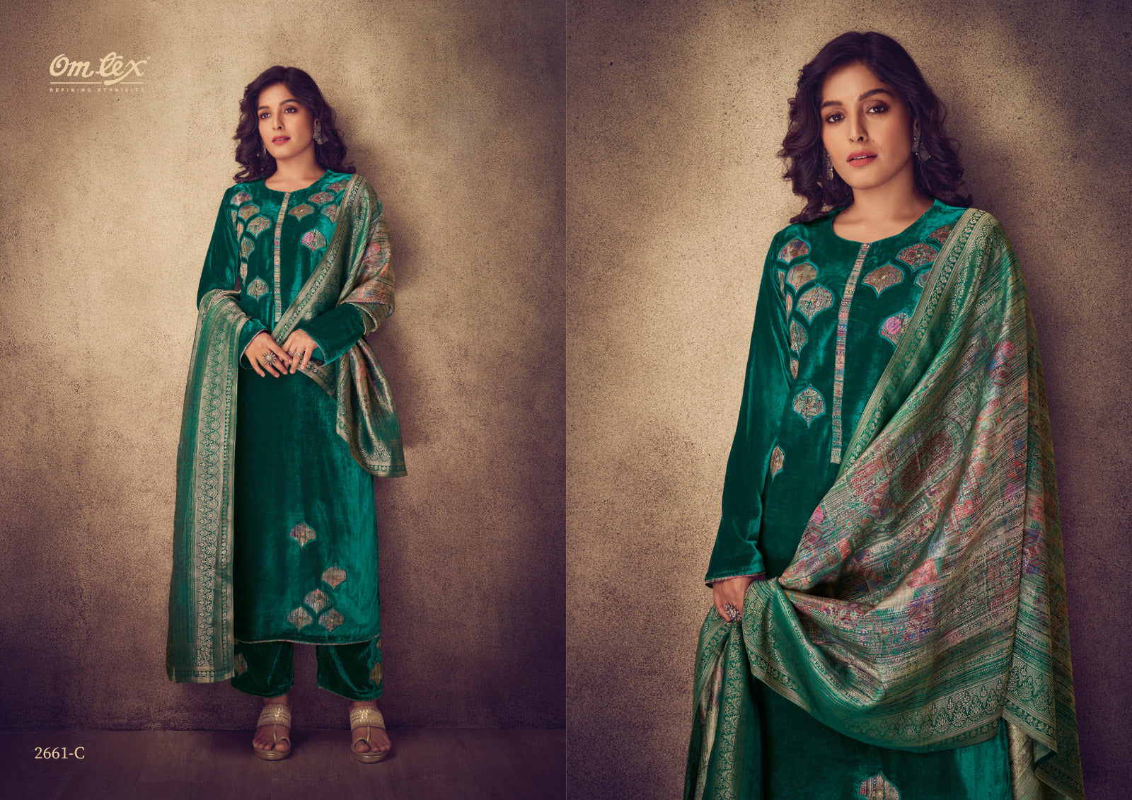Aayat Omtex Velvet Suits