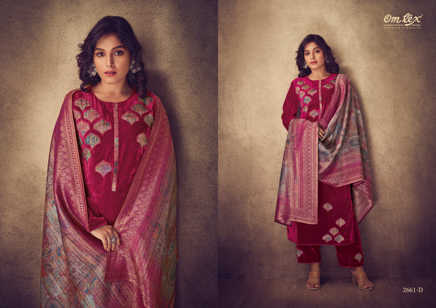 Aayat Omtex Velvet Suits