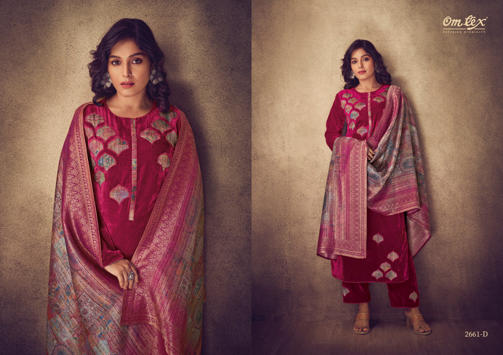 Aayat Omtex Velvet Suits