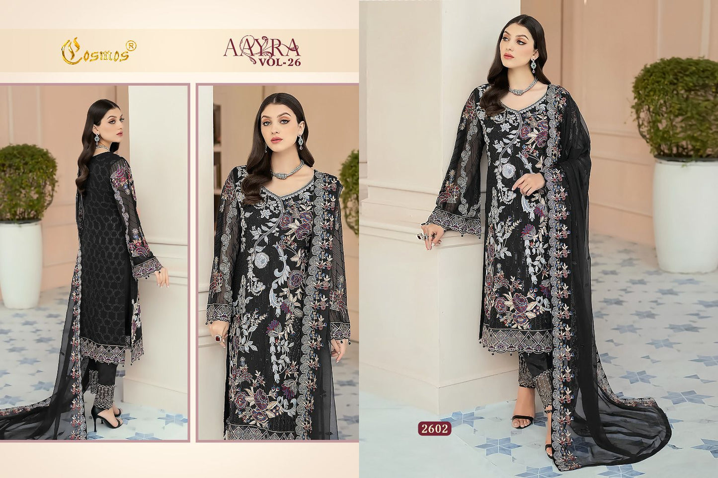 Aayra Vol 26 Cosmos Fashion Georgette Pakistani Salwar Suits