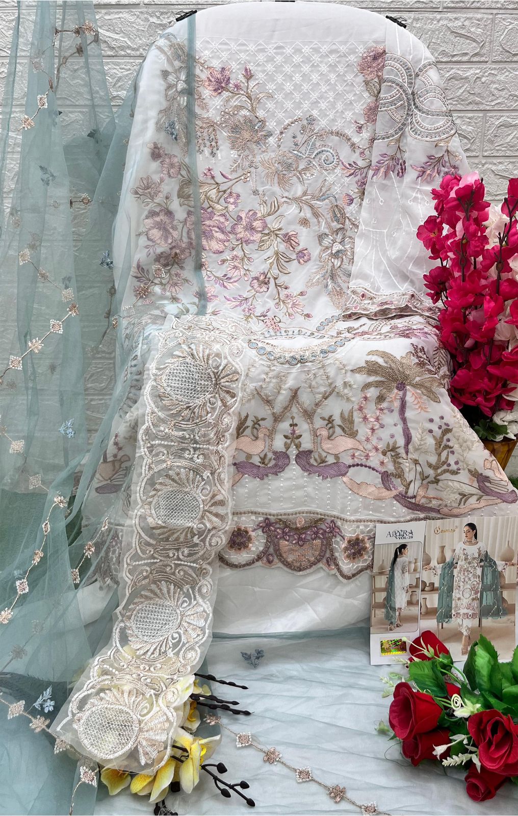 Aayra Vol 28 Cosmos Fashion Georgette Pakistani Salwar Suits