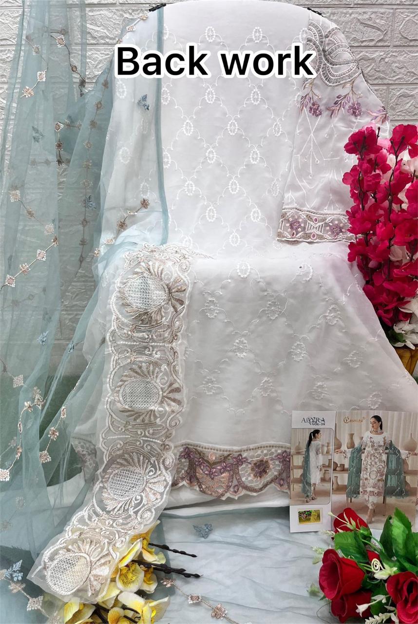 Aayra Vol 28 Cosmos Fashion Georgette Pakistani Salwar Suits