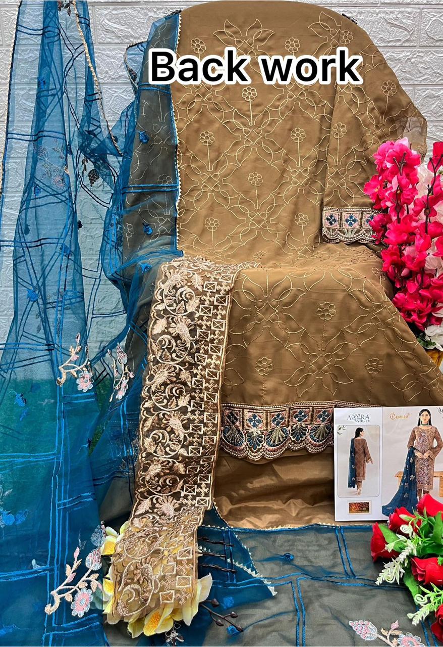 Aayra Vol 28 Cosmos Fashion Georgette Pakistani Salwar Suits