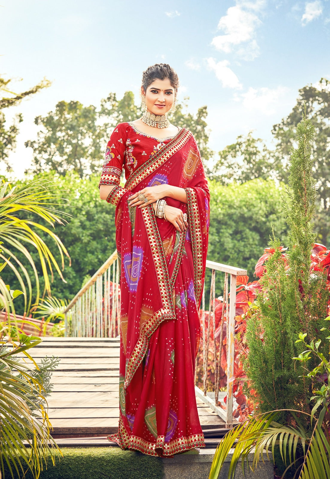 Ayushmati Stylewell Moss Sarees