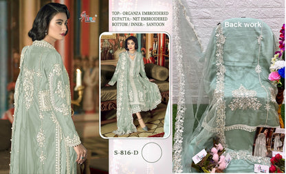 Abcd-816 Shree Fabs Organza Pakistani Salwar Suits