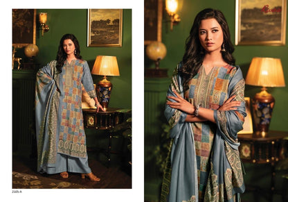 Abeera-1 Rivaa Jaam Satin Pant Style Suits