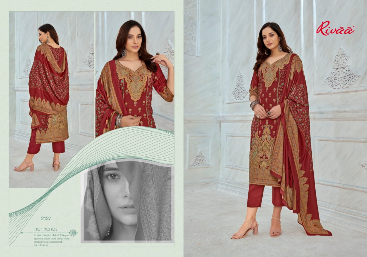 Abeera-2 Rivaa Jaam Satin Pant Style Suits