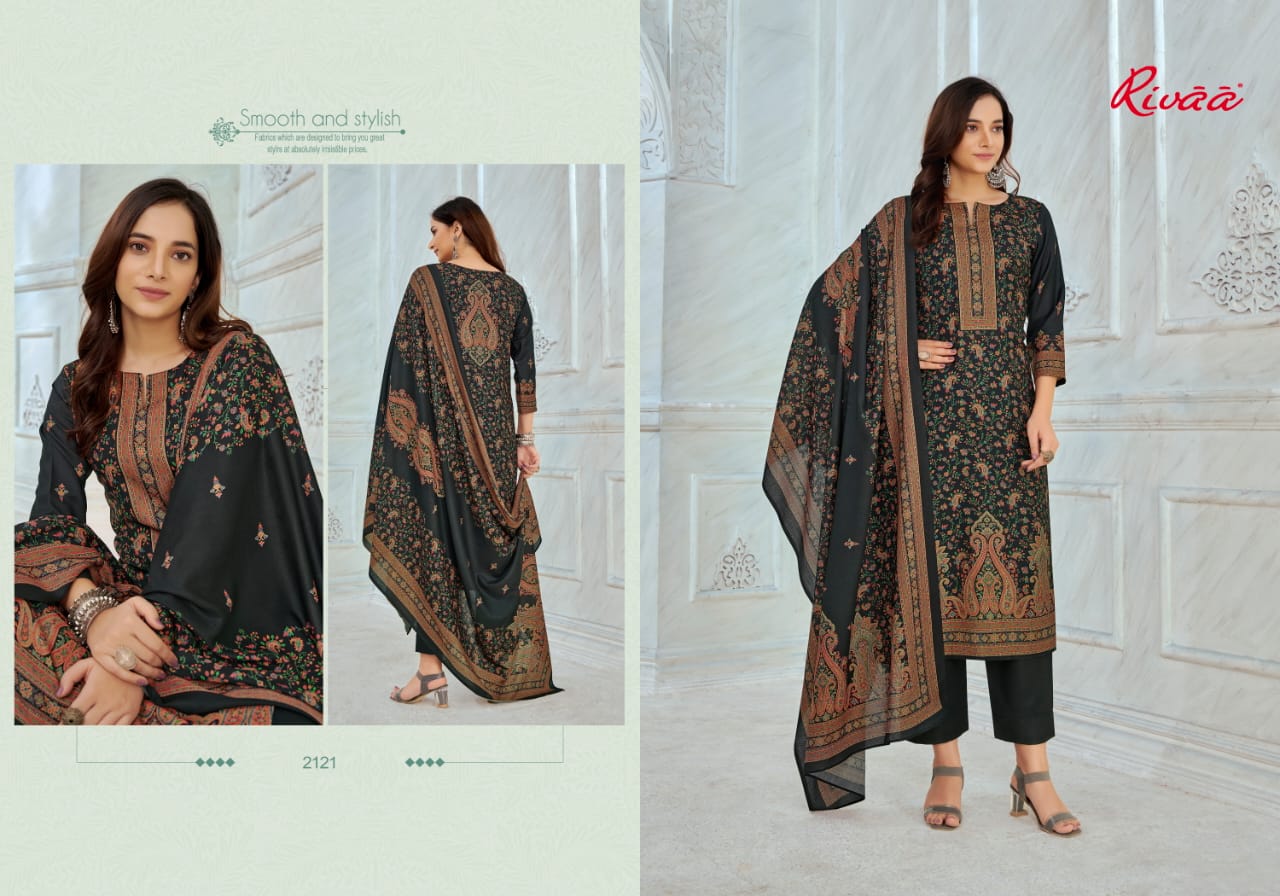 Abeera-2 Rivaa Jaam Satin Pant Style Suits
